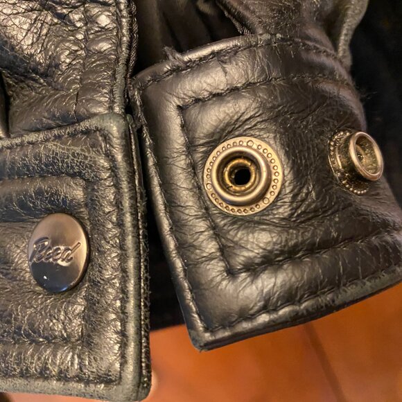 AUTHENTIC TYPE A-2 FLYER'S JACKET BLACK LEATER EXCELLENT CONDITION SIZE 42 - Picture 5 of 16